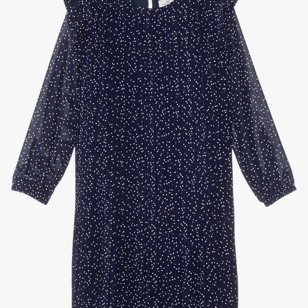 Vineyard Vines Navy Blue Polka Dot girls Dress